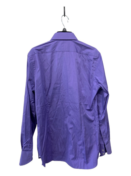 Tom Ford Size 40 Purple Cotton Solid Button Down Men's Long Sleeve Shirt 40