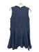 Sister Jane Size XS Navy, White & Gold Polyester Tweed Sleeveless Sequin Dress Navy, White & Gold / XS