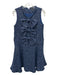 Sister Jane Size XS Navy, White & Gold Polyester Tweed Sleeveless Sequin Dress Navy, White & Gold / XS