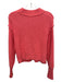 Free People Size XS Salmon Pink Cotton & Acrylic Open Knit seam detail Sweater Salmon Pink / XS