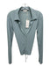 Vince Size M Light Blue Cotton Button Down Collared Tie Detail Long Sleeve Top Light Blue / M