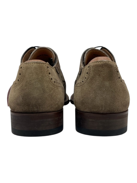 Magnanni Shoe Size 10.5 Like New Green Suede Solid Brogue Men's Shoes Green / 10.5