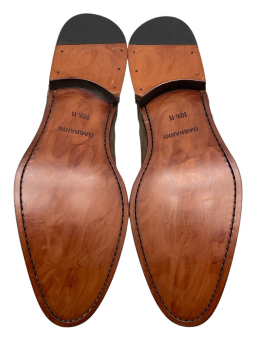 Magnanni Shoe Size 10.5 Like New Green Suede Solid Brogue Men's Shoes Green / 10.5