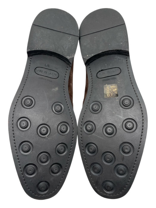 Saks Fifth Ave Shoe Size 10 Like New Dark Brown Suede Solid Wingtip Dress Shoes Dark Brown / 10