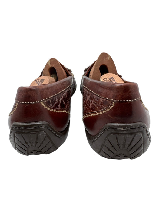 Martin Dingman Shoe Size 11 Brown Leather Embossed loafer Men's Shoes Brown / 11