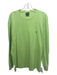 Polo Size L Lime Cotton Solid T shirt Crew Men's Long Sleeve Shirt L