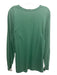 Polo Size L Green Cotton Solid T shirt Crew Men's Long Sleeve Shirt L