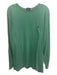 Polo Size L Green Cotton Solid T shirt Crew Men's Long Sleeve Shirt L