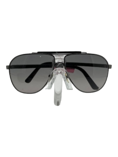 Gucci Black Metal Aviator Men's Sunglasses
