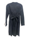 Ottod'Ame Size 8 Black Cotton Long Sleeve Button Up Long Sleeve Midi Dress Black / 8