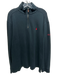 Polo Size XL Black Cotton Solid Quarter Zip Men's Long Sleeve Shirt Black / XL
