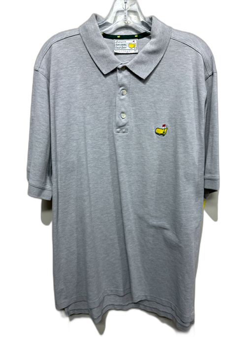 Slazenger Size XL Gray Cotton Masters Logo Polo Men's Short Sleeve Gray / XL