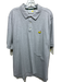 Slazenger Size XL Gray Cotton Masters Logo Polo Men's Short Sleeve Gray / XL