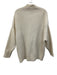 TELA Size M Cream White Wool Ribbed Knit Button Front Cardigan Sweater Cream White / M