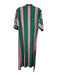 Figue Size S Purple, Green & Brown Cotton Striped 1/2 dolman sleeve V Neck Dress Purple, Green & Brown / S