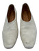 Coclico Shoe Size 38.5 Cream White Leather Upper Pump Chisel Toe Flats Cream White / 38.5