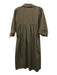 Rena Lange Size 12 Olive Green Cotton Blend 1/2 Dolman Sleeve Collared Dress Olive Green / 12