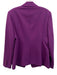 Milly Size 10 Purple Polyester Blend Light Shoulder pads Flap Pockets Jacket Purple / 10