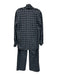 Pearl by Lela Rose Size 10/M Mixed Blues Polyester Blend Grid Pant Set Mixed Blues / 10/M