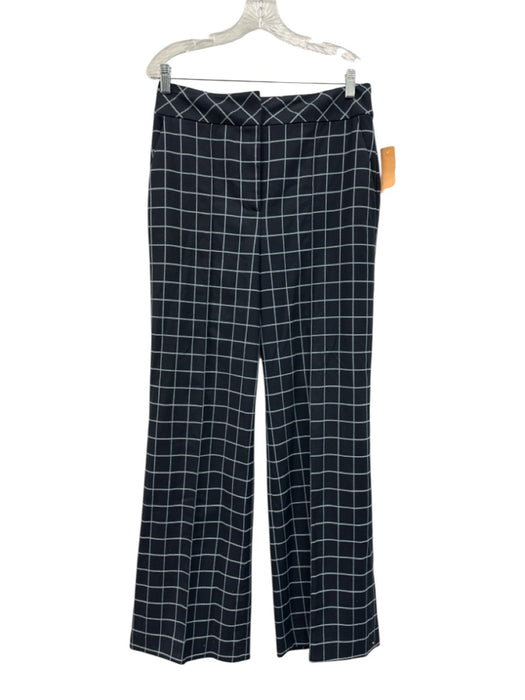 Pearl by Lela Rose Size 10/M Mixed Blues Polyester Blend Grid Pant Set Mixed Blues / 10/M