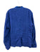 H+ Hannoh Wessel Size S Blue Linen Button Front Flap Pockets Three Button Jacket Blue / S