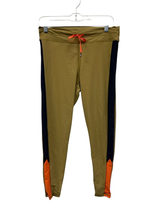The Upside Size 10 Beige, Black & Orange Polyamide Side Detail Athletic Pants Beige, Black & Orange / 10