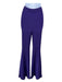 Stella McCartney Size L Purple Viscose Blend Ribbed Knit Elastic Waist Pants Purple / L