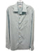 Peter Millar Size M Light Blue & White Synthetic Gingham Men's Long Sleeve Shirt Light Blue & White / M