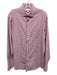 Peter Millar Size M Red & Pink Synthetic Plaid Button Up Men's Long Sleeve Shirt Red & Pink / M