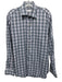 Peter Millar Size M Purple & Blue Print Cotton Blend Plaid Long Sleeve Shirt Purple & Blue Print / M