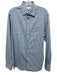 Peter Millar Size M Blue & White Synthetic Gingham Button up Long Sleeve Shirt Blue & White / M