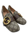 Gucci Shoe Size 37 Taupe & Brown Coated Canvas Upper Guccissima Loafers Taupe & Brown / 37