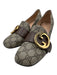 Gucci Shoe Size 37 Taupe & Brown Coated Canvas Upper Guccissima Loafers Taupe & Brown / 37