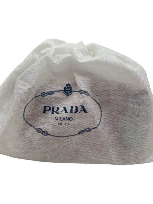 Prada Clay Orange Saffiano Leather Glossy Silver Tone Hardware Shoulder Bag Clay Orange