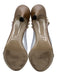 Valentino Garavani Shoe Size 37 Beige & Tan Leather Upper Rockstud Sandals Beige & Tan / 37