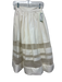 Alice + Olivia Size 0 White Cotton Blend Sheer Paneling Gathered Waist Skirt White / 0