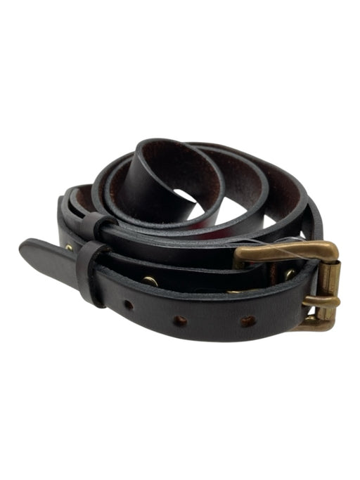 Filson Dark Brown Leather Solid Men's Belt