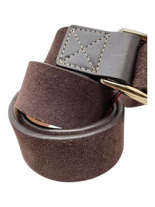 J. McLaughlin Like New Brown Suede Solid Men's Belt