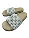 Rag & Bone Shoe Size 9 Beige & White Leather Open Toe & Heel Woven Slide Sandals Beige & White / 9