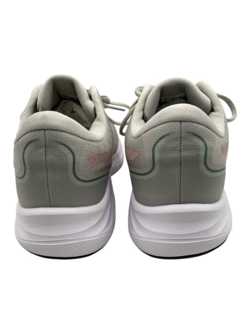 Asics Shoe Size 9 Gray, White, Pink Synthetic lace up Low Top Running Sneakers Gray, White, Pink / 9