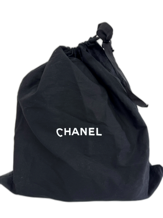 Chanel Black, White, Red Nylon Zip Close Lattice Print Backpack Bag Black, White, Red / Medium