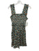 Sea New York Size XS Green, Blue & Orange Print Ruffle Strap Floral Dress Green, Blue & Orange Print / XS