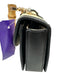 Tiffany & Fred Beige & Black Straw & Leather Woven Flap Toggle Clasp Bag Beige & Black