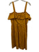 Cynthia Rowley Size 10 Marigold Yellow Cotton Sleeveless Gathered Detail Dress Marigold Yellow / 10