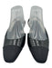 Veronica Beard Shoe Size 9 Black Leather Upper Lizard Embossed Slingbacks Black / 9