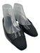 Veronica Beard Shoe Size 9 Black Leather Upper Lizard Embossed Slingbacks Black / 9