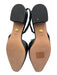 Veronica Beard Shoe Size 9 Black Leather Upper Lizard Embossed Slingbacks Black / 9