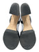 Bernardo Shoe Size 9.5 Black Leather Upper Ankle Buckle Platform Sandals Black / 9.5