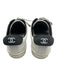 Chanel Shoe Size 40 White & Black Leather Upper Logo Low Top Lace Up Sneakers White & Black / 40