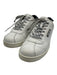 Chanel Shoe Size 40 White & Black Leather Upper Logo Low Top Lace Up Sneakers White & Black / 40